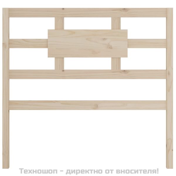 Горна табла за легло, 95,5x4x100 см, бор масив