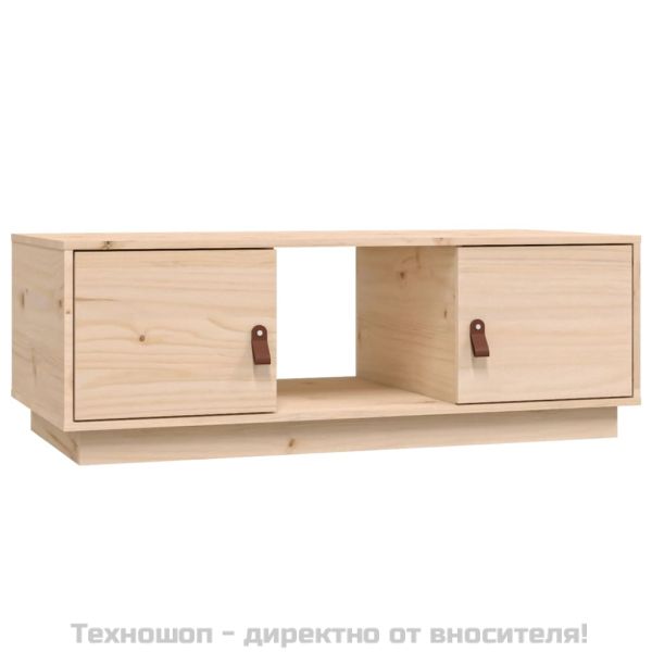 Кафе маса, 100x50x35 см, борово дърво масив