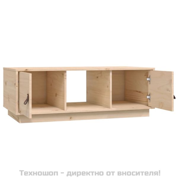 Кафе маса, 100x50x35 см, борово дърво масив