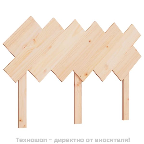 Горна табла за легло, 132x3x81 см, бор масив