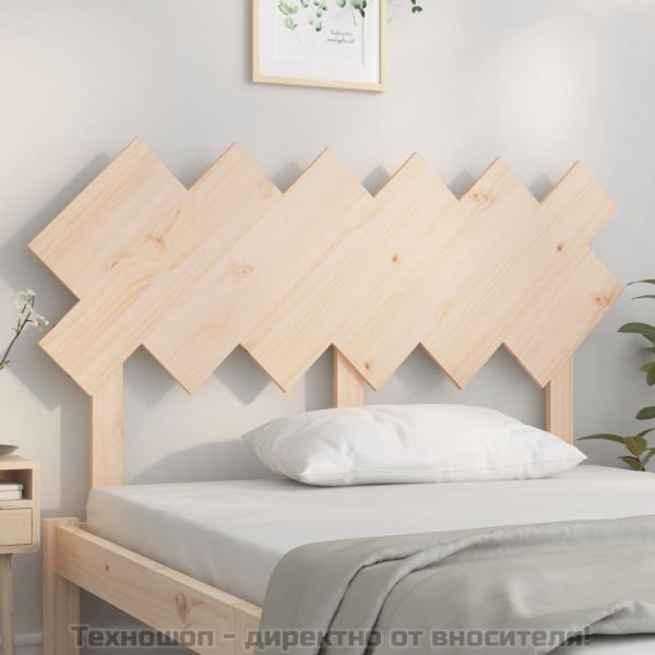 Горна табла за легло, 132x3x81 см, бор масив