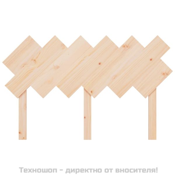 Горна табла за легло, 132x3x81 см, бор масив