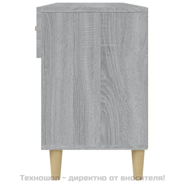 Шкаф за обувки, сив сонома, 102x35x55 см, инженерно дърво