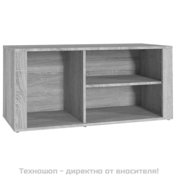 Шкаф за обувки, сив сонома, 100x35x45 см, инженерно дърво