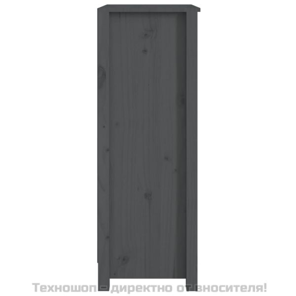 Библиотека, сива, 50x35x97 см, бор масив