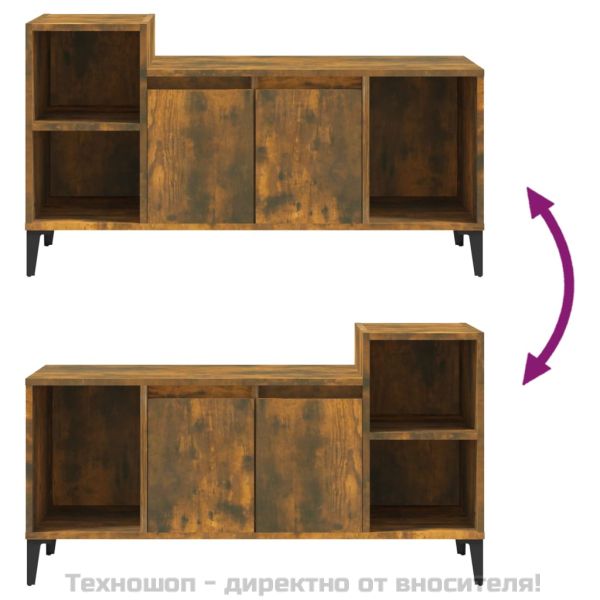 ТB шкаф, опушен дъб, 100x35x55 см, инженерно дърво