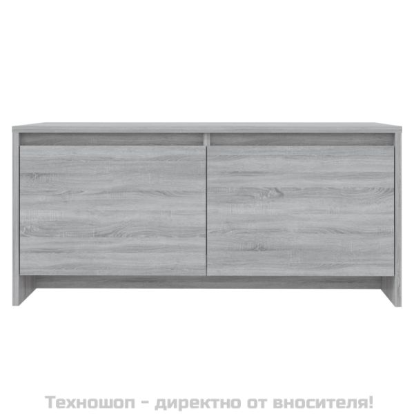 Кафе маса, сив сонома, 90x50x41,5 см, инженерно дърво