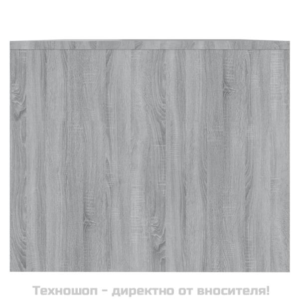 Кафе маса, сив сонома, 90x50x41,5 см, инженерно дърво