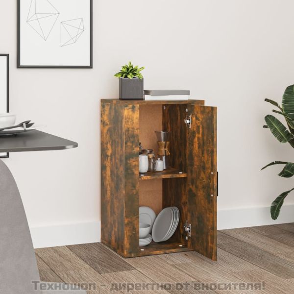 Сайдборд, опушен дъб, 40x33x70 см, инженерно дърво