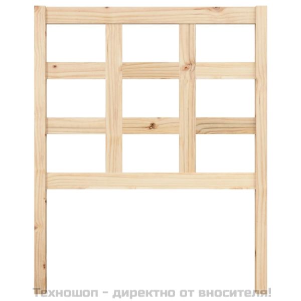 Горна табла за легло, 80,5x4x100 см, бор масив