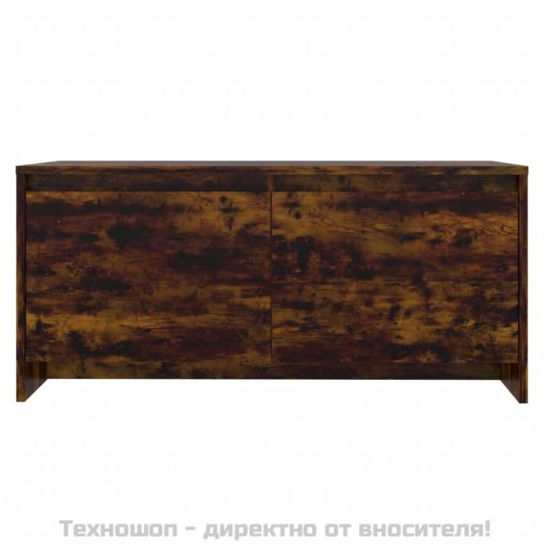 Кафе маса, опушен дъб, 90x50x41,5 см, инженерно дърво