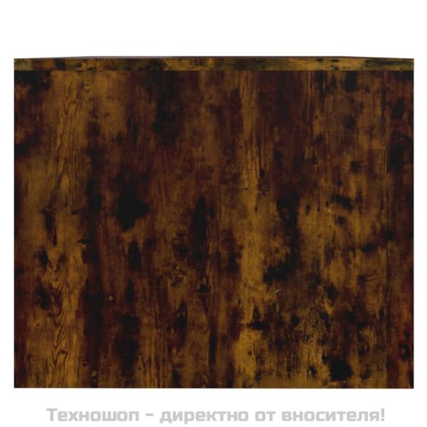 Кафе маса, опушен дъб, 90x50x41,5 см, инженерно дърво