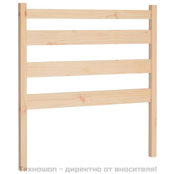 Горна табла за легло, 106x4x100 см, бор масив