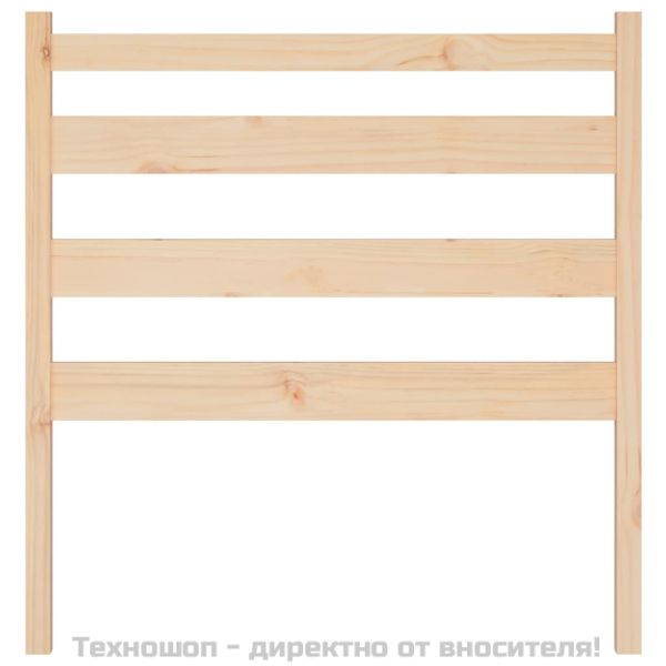 Горна табла за легло, 106x4x100 см, бор масив