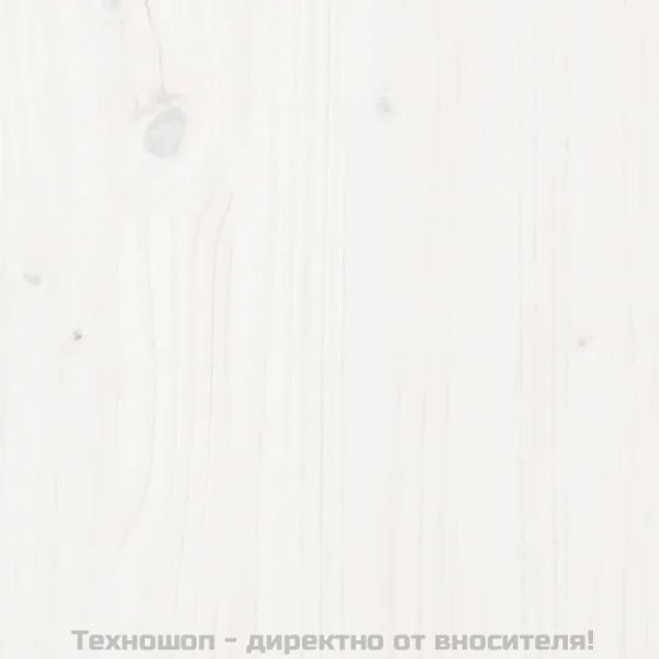 Горна табла за легло, бяла, 81x4x100 см, бор масив