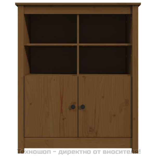 Сайдборд, меденокафяв, 83x41,5x100 см, бор масив