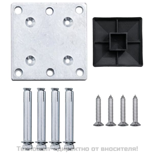 Градинска ограда, WPC, 175x105 см, кафява