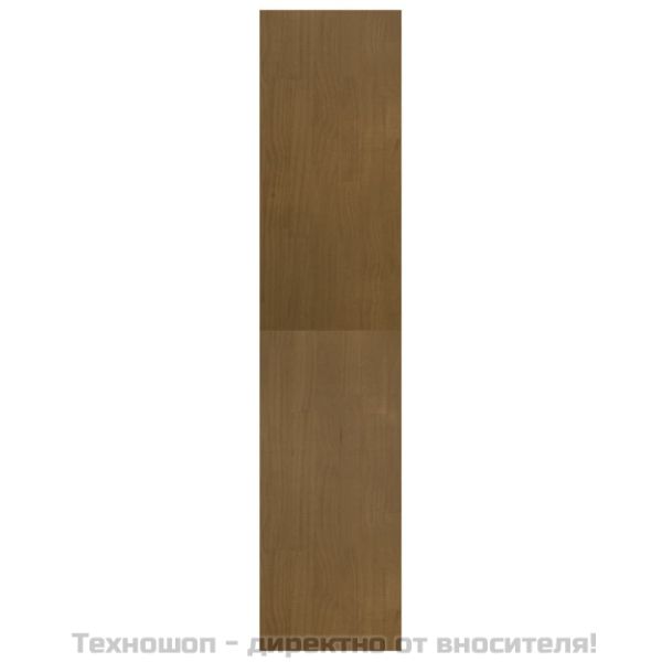Библиотека/разделител за стая, меденокафява, 40x30x135,5см, бор