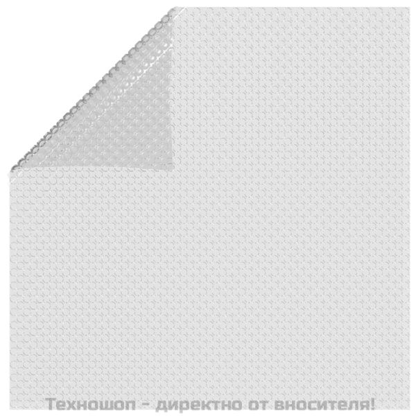 Плаващо соларно покривало за басейн PE 260x160 см сиво