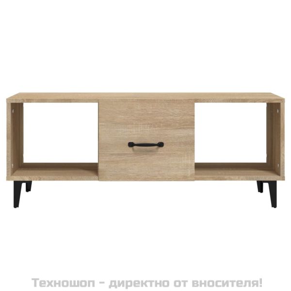 Кафе маса, дъб сонома, 102x50x40 см, инженерно дърво