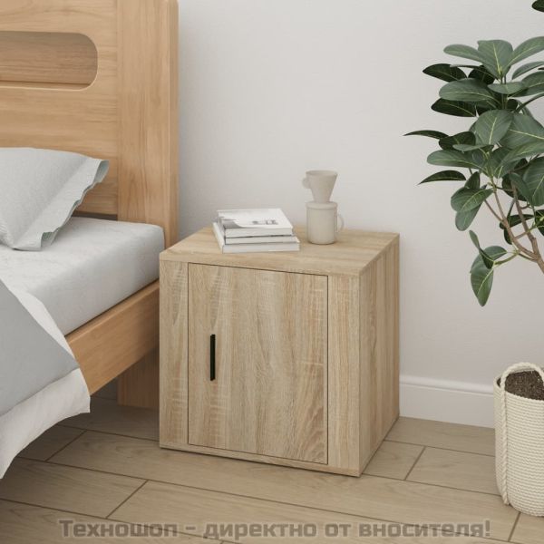 Нощни шкафчета, 2 бр, дъб сонома, 50x39x47 см