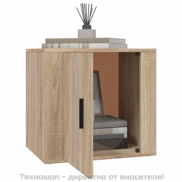 Нощни шкафчета, 2 бр, дъб сонома, 50x39x47 см