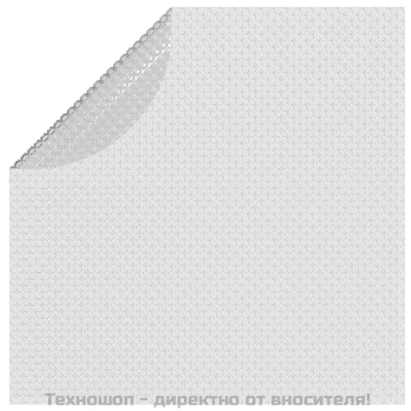 Плаващо соларно покривало за басейн PE 381 см сиво