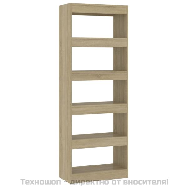 Разделител за стая, дъб сонома, 60x30x166 см, инженерно дърво