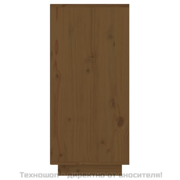 Конзолен шкаф, меденокафяв, 60x34x75 см, бор масив