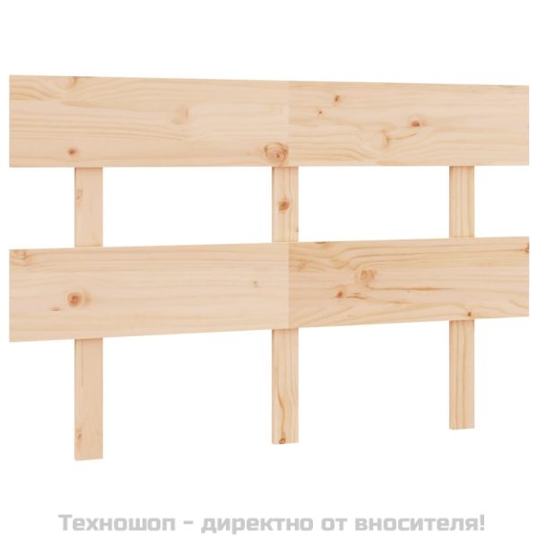 Горна табла за легло, 184x3x81 см, бор масив