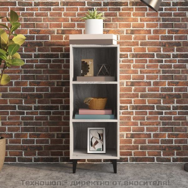 Сайдборд, сив сонома, 34,5x32,5x90 см, инженерно дърво