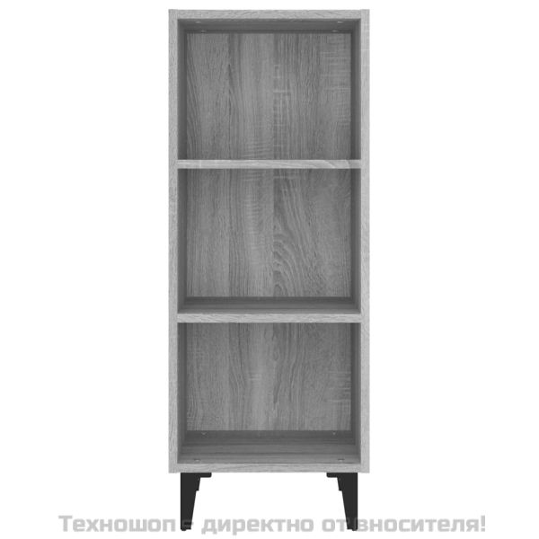 Сайдборд, сив сонома, 34,5x32,5x90 см, инженерно дърво