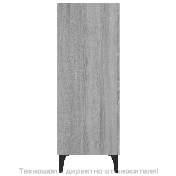 Сайдборд, сив сонома, 34,5x32,5x90 см, инженерно дърво