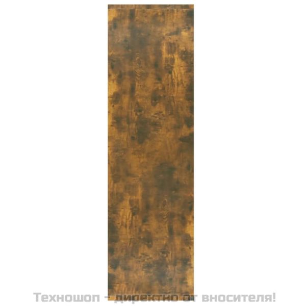 Библиотека/разделител опушен дъб 80x30x103 см инженерно дърво