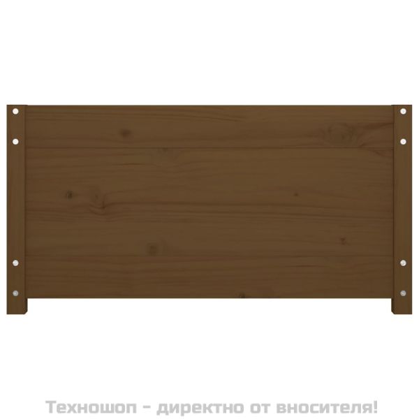 Дневно легло, меденокафяво, борово дърво масив, 90x200 см