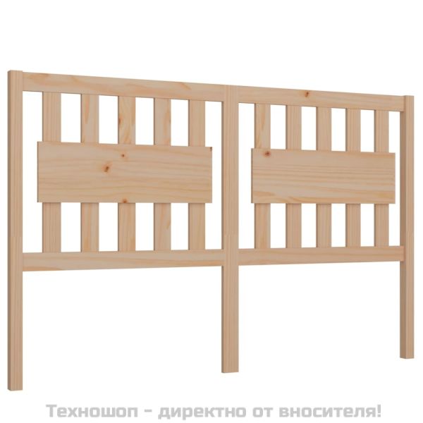 Горна табла за легло, 155,5x4x100 см, бор масив