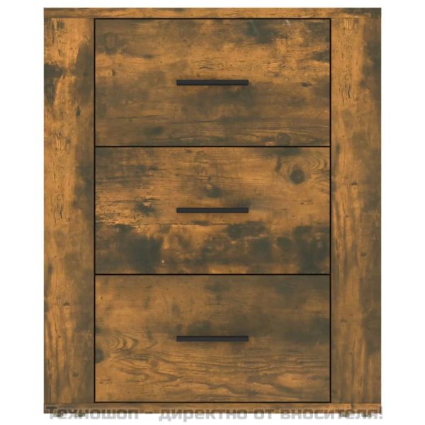 Нощно шкафче, Опушен дъб, 50x36x60 см, инженерно дърво