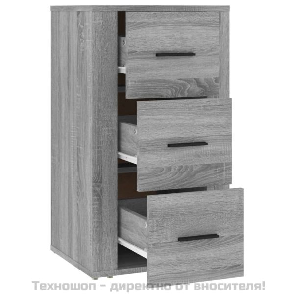 Сайдборд, сив сонома, 40x33x70 см, инженерно дърво