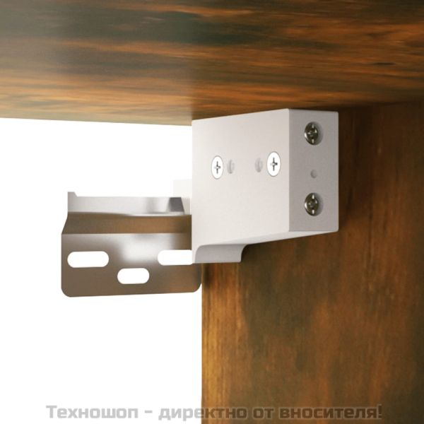 Нощно шкафче за стенен монтаж, опушен дъб, 50x36x47 см