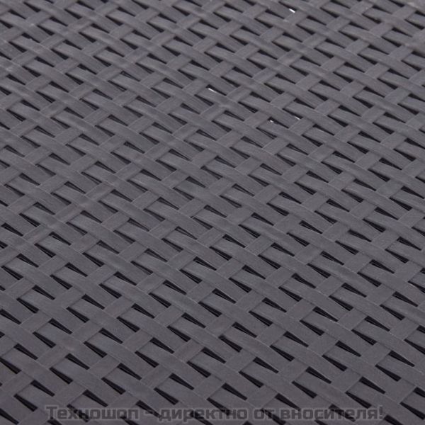 Странична маса, мока, 54x54x36,5 см, пластмаса