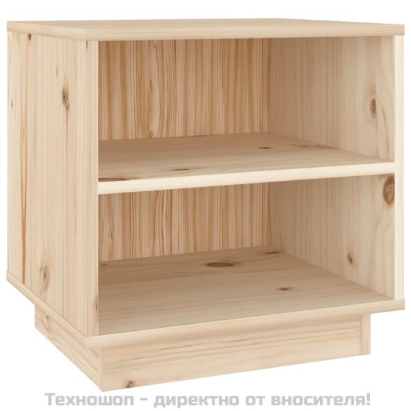 Нощни шкафчета, 2 бр, 40x34x40 см, борово дърво масив
