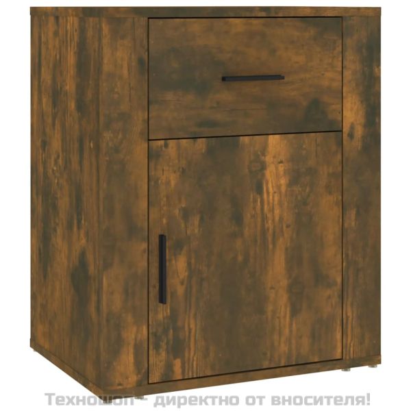 Нощно шкафче, Опушен дъб, 50x36x60 см, инженерно дърво