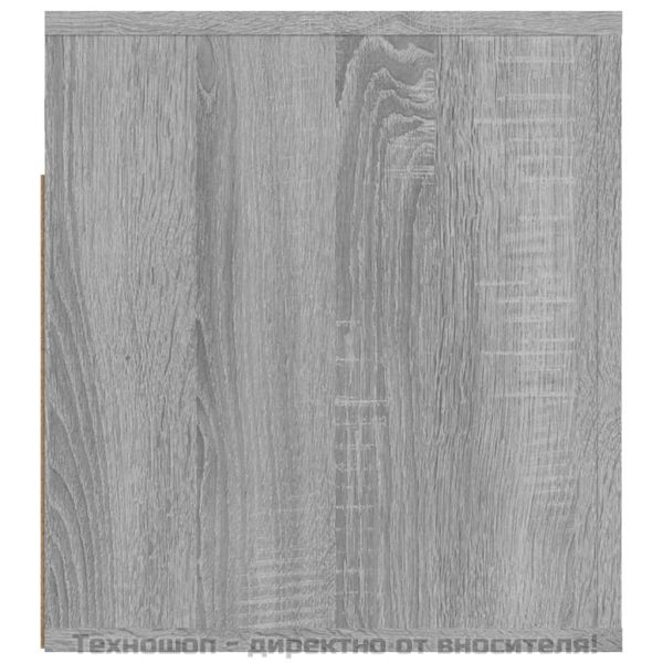 Нощни шкафчета за стенен монтаж, 2 бр,сив сонома, 50x36x40 см