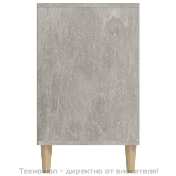 Шкаф за обувки, бетонно сив, 102x36x60 см, инженерно дърво