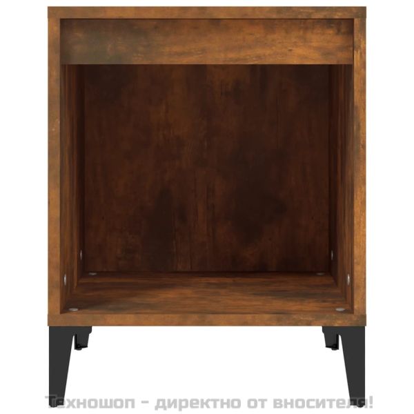 Нощно шкафче, опушен дъб, 40x35x50 см