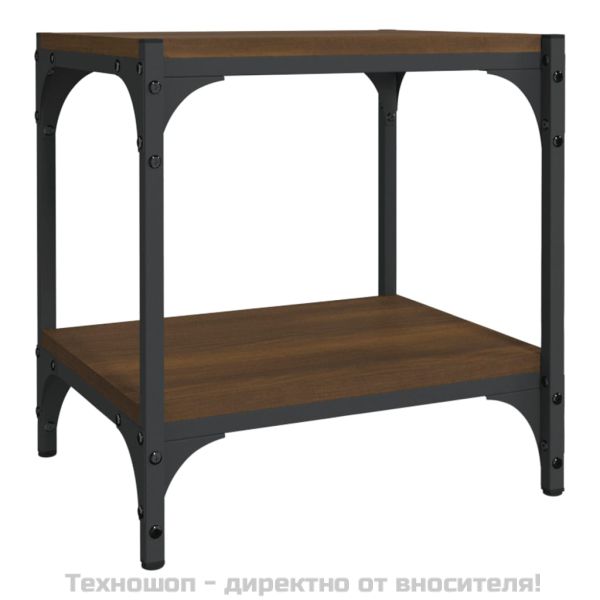 ТB шкаф, кафяв дъб, 40x33x41 см, инженерно дърво и стомана