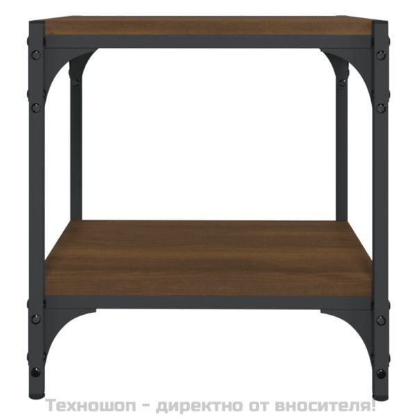 ТB шкаф, кафяв дъб, 40x33x41 см, инженерно дърво и стомана