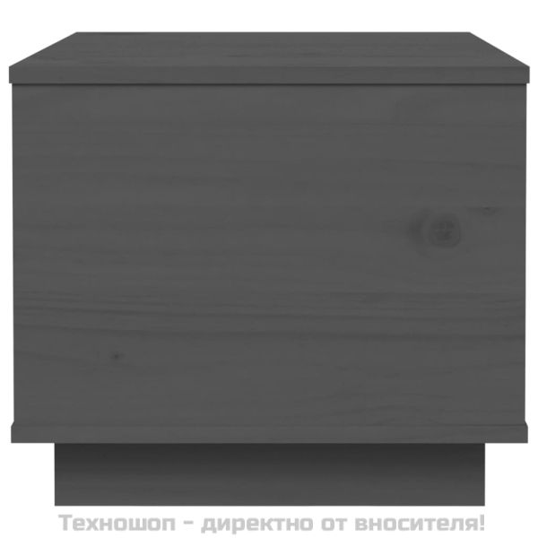 Кафе маса, сива, 40x50x35 см, бор масив