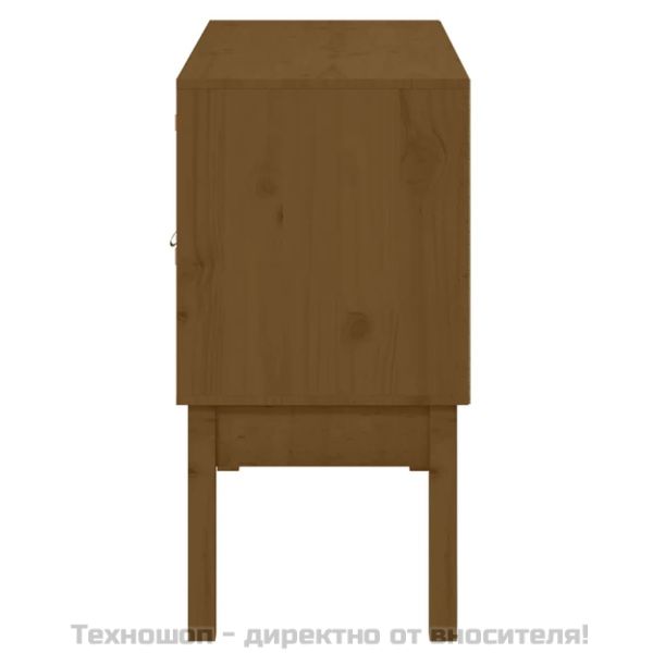 Сайдборд, меденокафяв, 110x40x78 см, бор масив