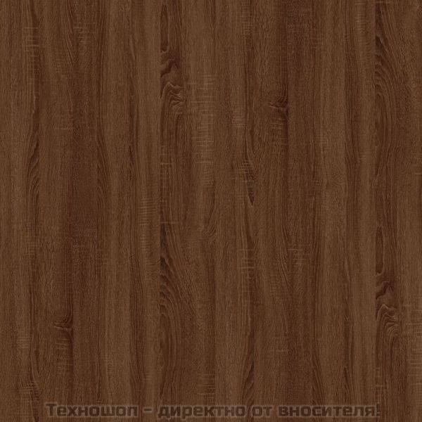 Странична маса, кафяв дъб, 40x40x35 см, инженерно дърво